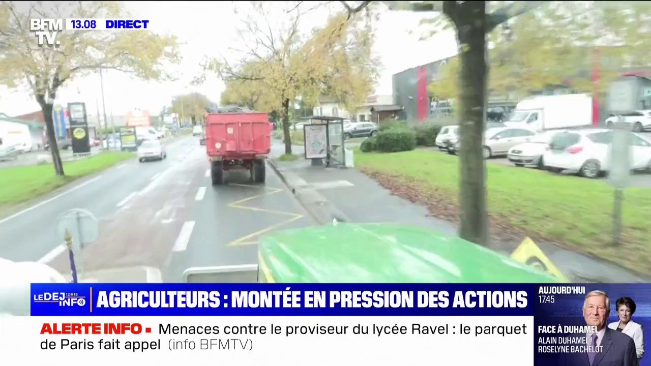 "Si le seul moyen de se faire entendre c'est de bloquer, on va bloquer": cet agriculteur, en route vers Bordeaux, réagit aux propos de la ministre de l'Agriculture qui juge les blocages "inacceptables"