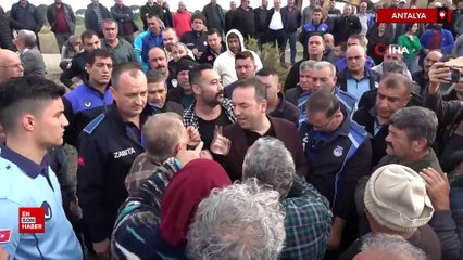 Antalya'da denize sıfır çardakların yıkımında gerginlik