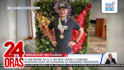 Fil-Am nurse sa U.S. na may stage 4 cancer, nagpapalakas ng katawan sa pagiging triathlete | 24 Oras