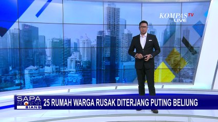 Kondisi 25 Rumah di Lampung Rusak Diterjang Puting Beliung, Warga Panik Selamatkan Diri