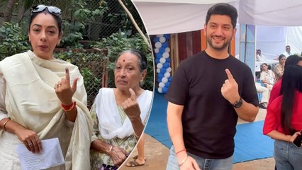 Anupama Fame Rupali Ganguly & Kunal Jaisingh Cast Their VOTE In Mumbai | Maharashtra Elections 2024