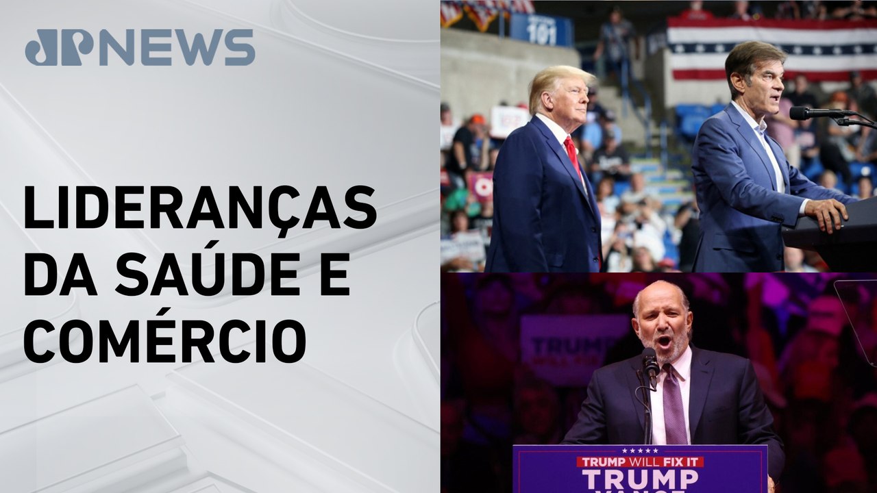Dr. Oz e Howard Lutnick são indicados para o governo nos EUA