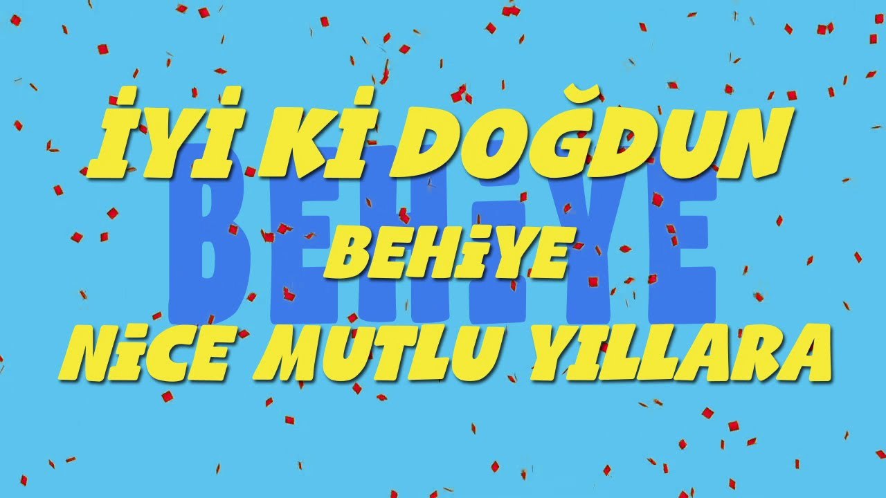 İyi ki doğdun BEHİYE - İsme Özel Ankara Havası Doğum Günü Şarkısı (FULL VERSİYON) (REKLAMSIZ)