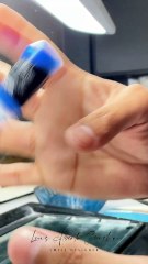 Artist is creating zirconium crowns with different color ceramics!