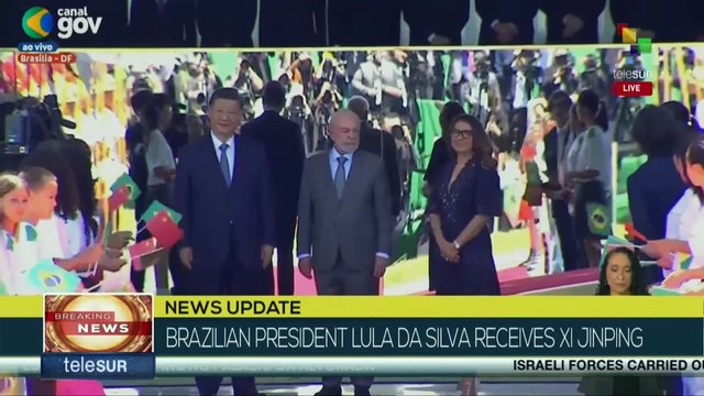 Brazilian President Lula receives his Chinese counterpart Xi Jingping