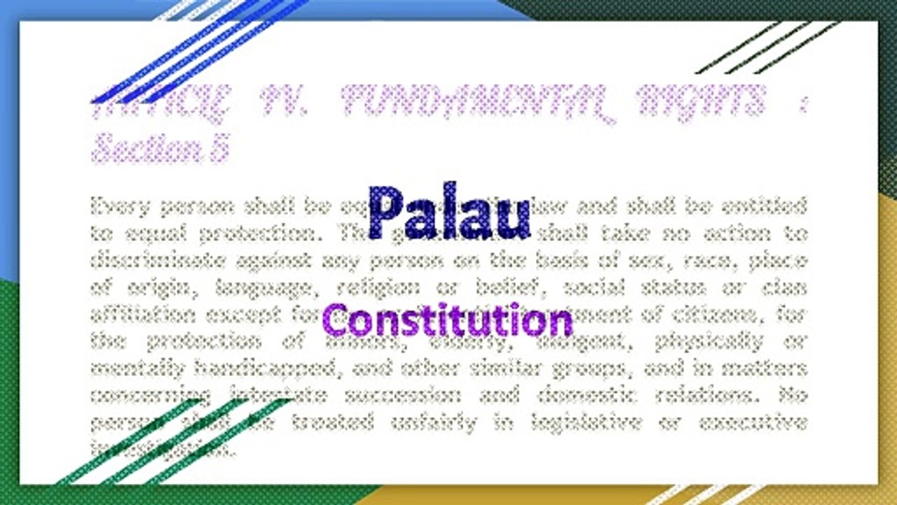 Constitution of Palau