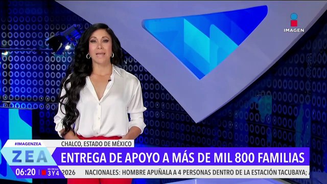 Delfina Gómez entrega enseres domésticos a más de mil 800 familias de Chalco, Edoméx