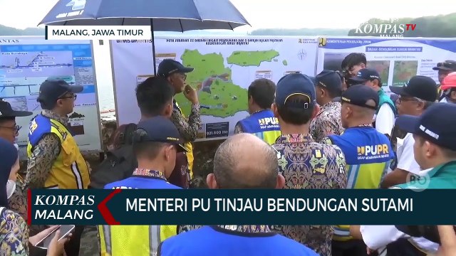 Menteri PU Doddy Hanggodo Tinjau Bendungan Sutami di Malang