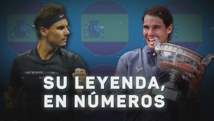 Rafa Nadal, su leyenda, en números