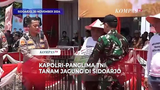 Kapolri dan Panglima TNI Tanam Benih Jagung Luncurkan Gugus Tugas Polri Ketahanan Pangan