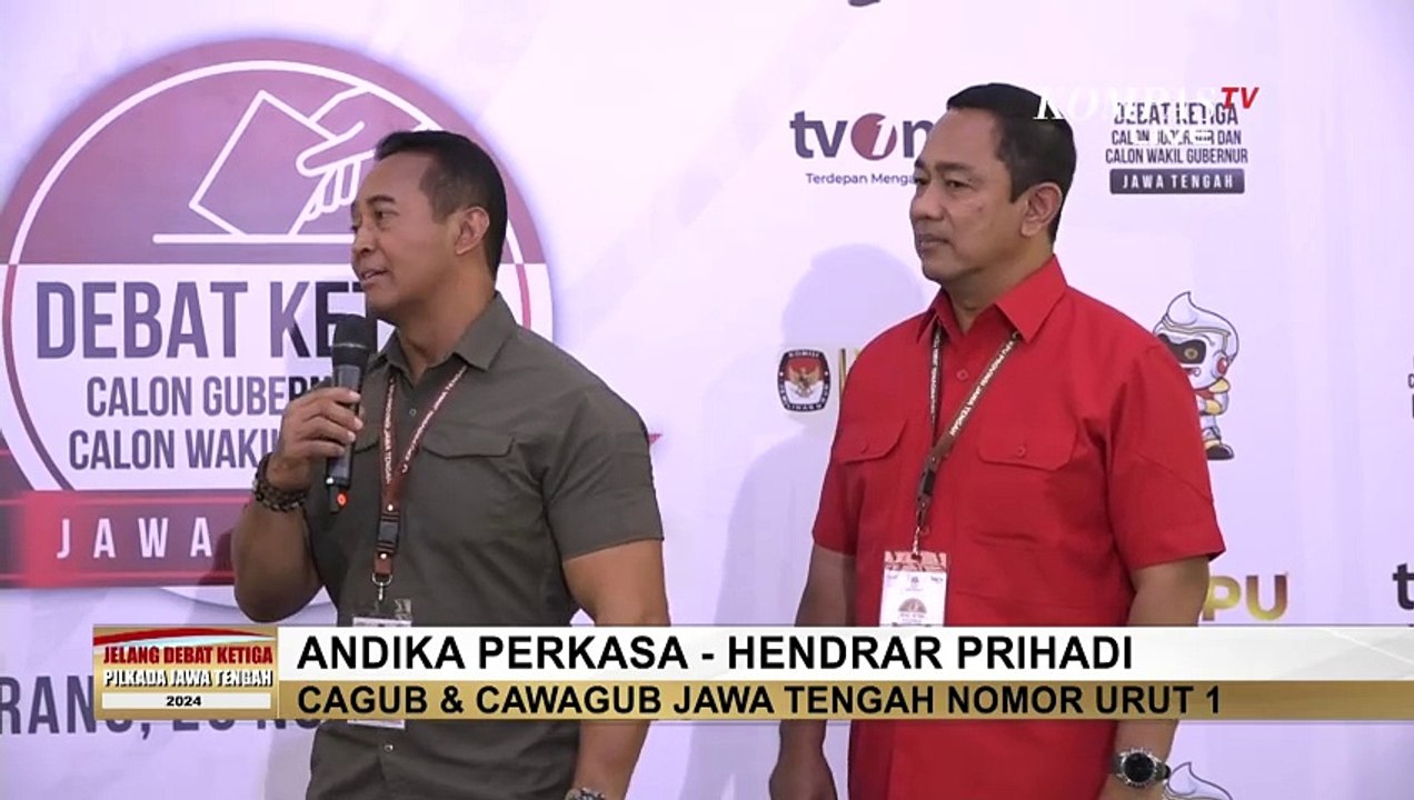 Strategi Andika-Hendrar Hadapi Debat Pamungkas Pilkada Jateng 2024