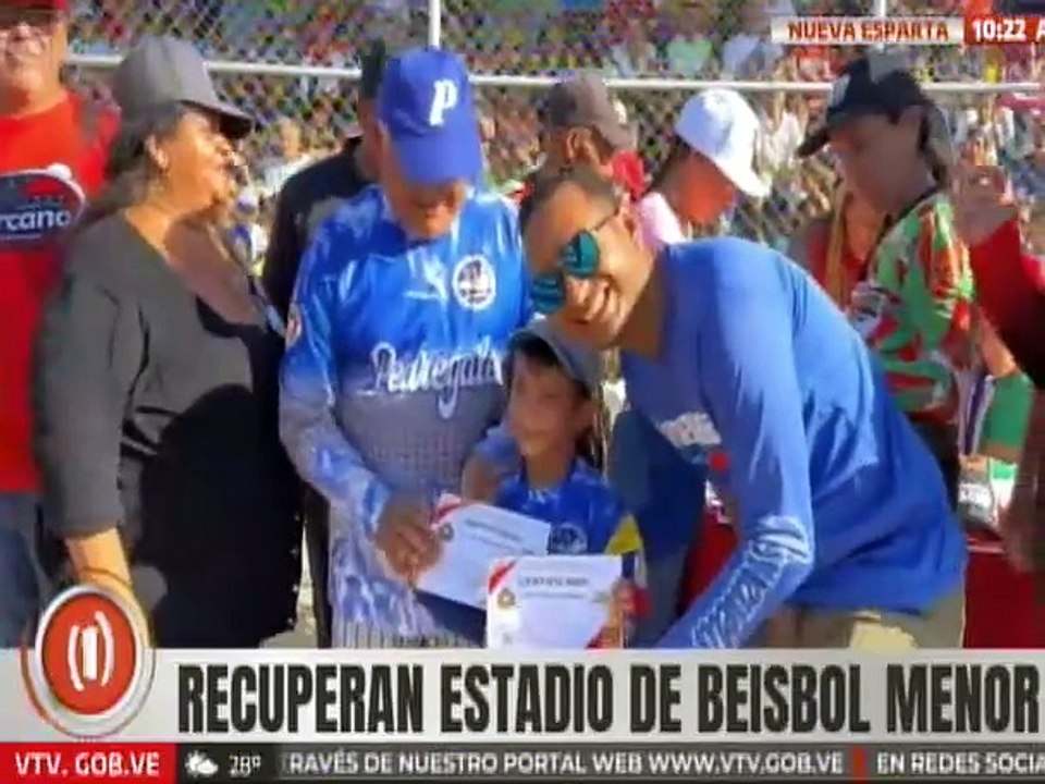 Nueva Esparta I El Estadio de Béisbol Menor es recuperado para niños y jóvenes deportistas