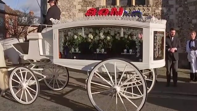 Liam Payne’s coffin arrives by horse-drawn hearse at One Direction star’s funeral