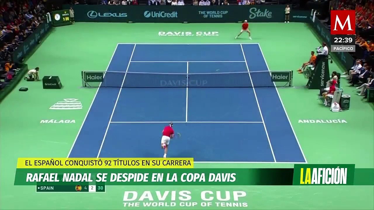 Rafa Nadal consuma su retiro del tenis con eliminación de España en la Copa Davis
