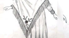 COMMENT DESSINER DES VETEMENTS FEMME UN CAPE ET UNE ROBE AVEC TISSU MAILLE