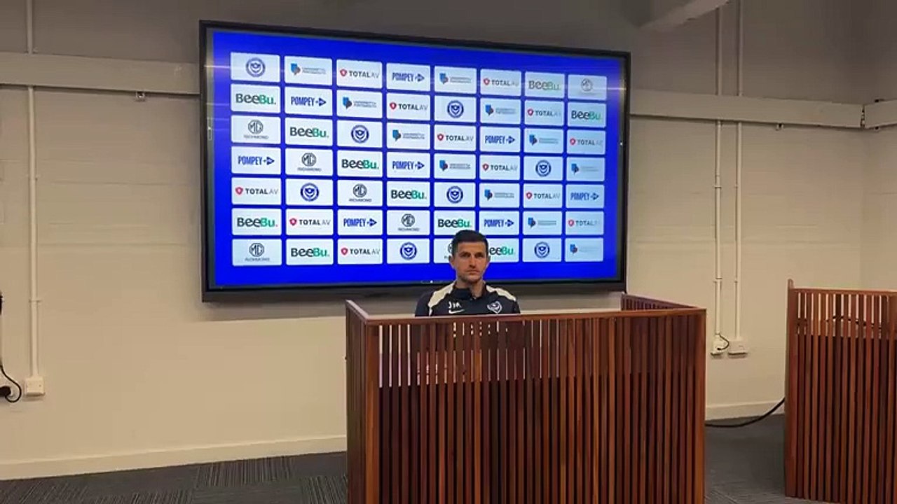 John Mousinho previews Portsmouth's clash with Blackburn Rovers