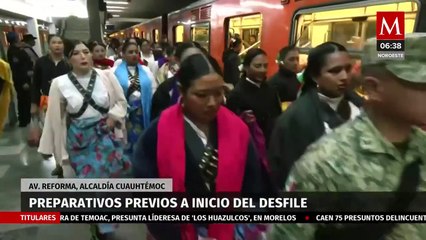 Contingentes ya están en el Centro de CdMx para el desfile de la Revolución Mexicana 2024