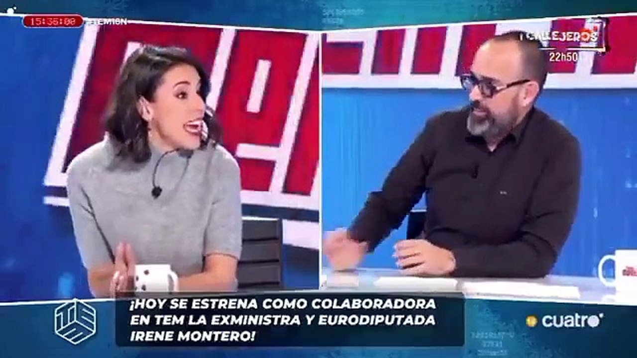 Irene Montero pide a Risto Mejide que use el "todes" y este le responde