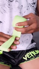 World Muai Thai champ wrapping his hand