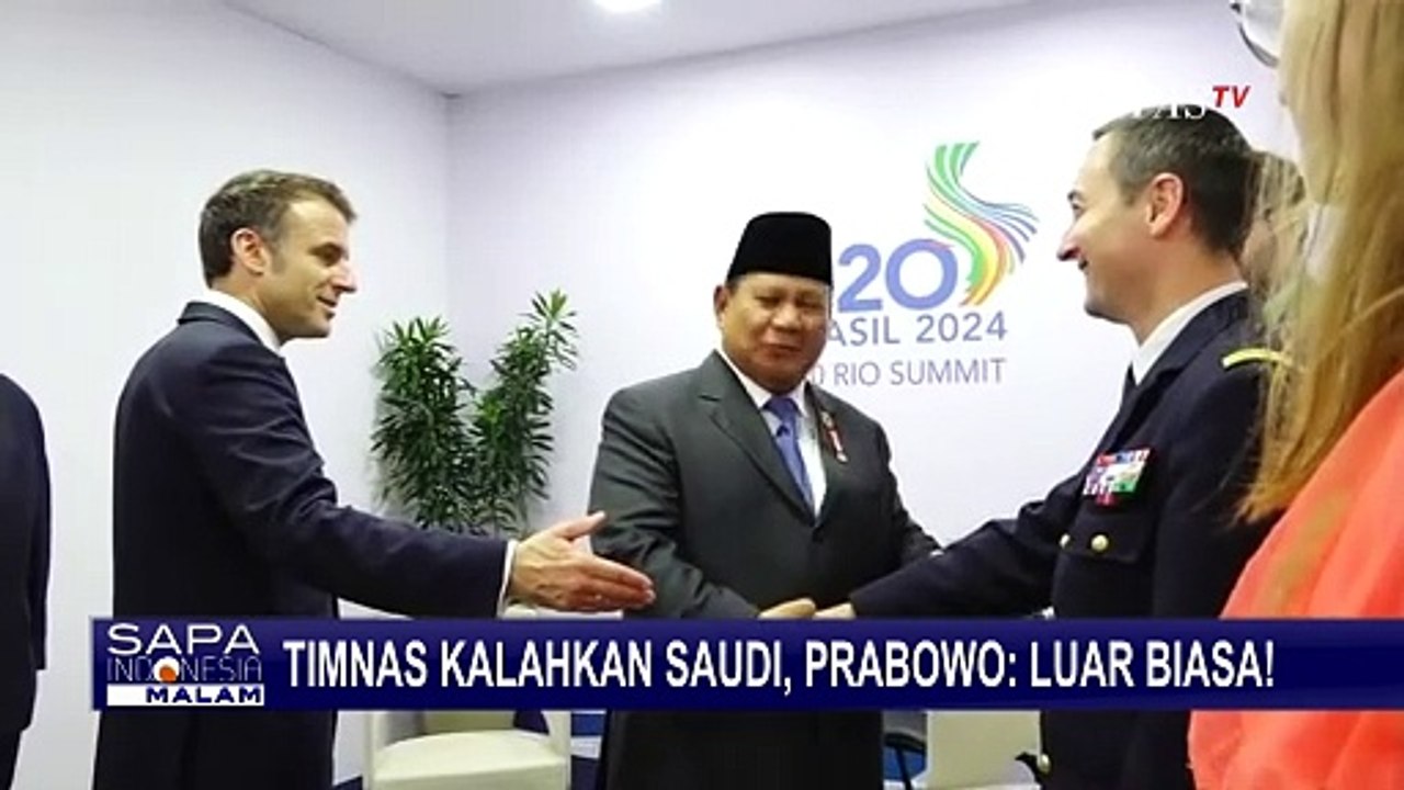 Timnas Indonesia Menang Atas Arab Saudi di Kualifikasi Piala Dunia 2026, Prabowo: Luar Biasa!