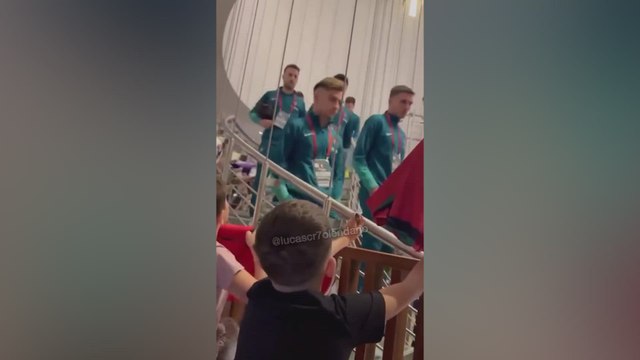 Cristiano Ronaldo's heartwarming gesture of signing autographs for young fans while teammates ignore them