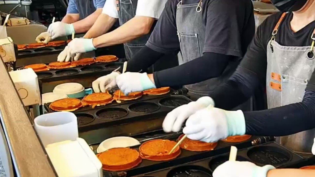 Amazing Gold Coin Cheese Bread Making Process