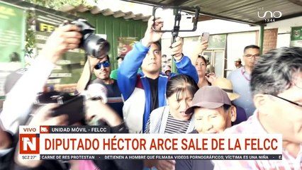 Diputado Héctor Arce de arrestado a denunciante, así salió de la Felcc