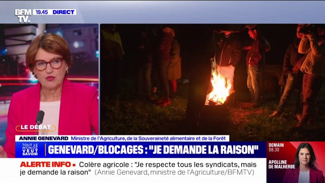 Annie Genevard (ministre de l'Agriculture): Que les Français expriment leur soutien aux paysans, je trouve ça réjouissant