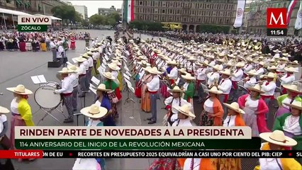 Sedena rinde parte de novedades a la presidenta Claudia Sheinbaum