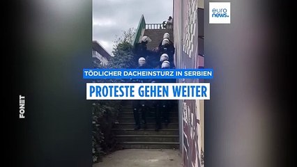 Tödlicher Dacheinsturz in Serbien: Proteste gehen weiter
