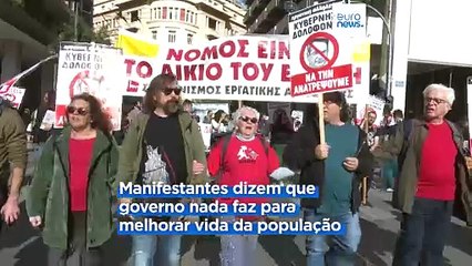 Greve geral na Grécia: milhares de trabalhadores protestam contra o elevado custo de vida