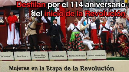 Conmemoran el 114 aniversario del inicio de la Revolución Mexicana