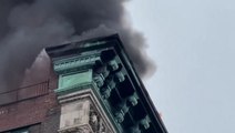 High rise building on fire in New York’s Soho