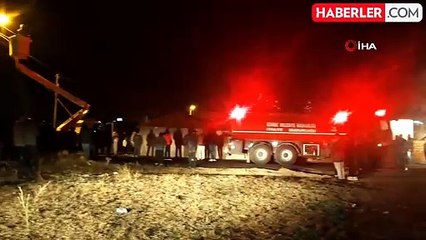 Edirne'de Yangın Mahalleliyi Sokağa Döktü