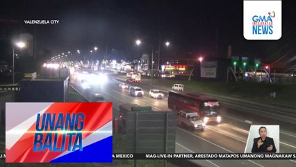 Pag-install ng gantry sa bahagi ng NLEX, nagdulot ng mabigat na trapiko | Unang Balita