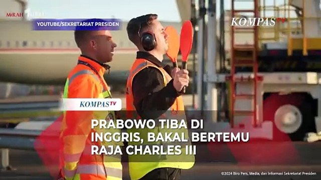 Momen Prabowo Disambut Perwakilan Kerajaan Inggris Saat Tiba di London