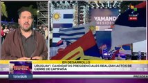 Candidatos presidenciales en Uruguay cierran acto de campaña