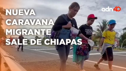 Nueva caravana migrante parte de Tapachula, Chaiapas a dos meses de la llegada de Donald Trump