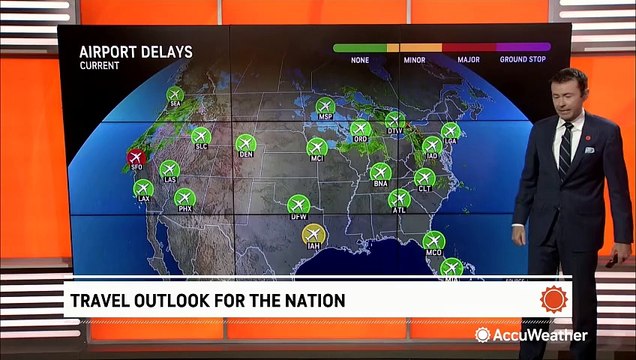 Thursday travel delays in store for widespread parts of the US