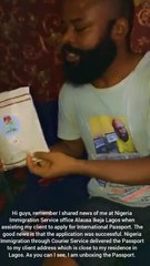 Nigeria Immigration Sevice Delivers International Passport To Endy Edeson In Lagos