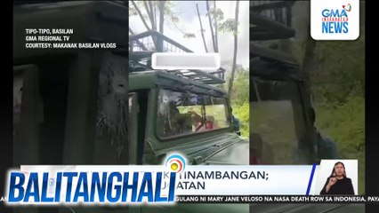 Military truck, tinambangan; 2 sundalo, sugatan | Balitanghali