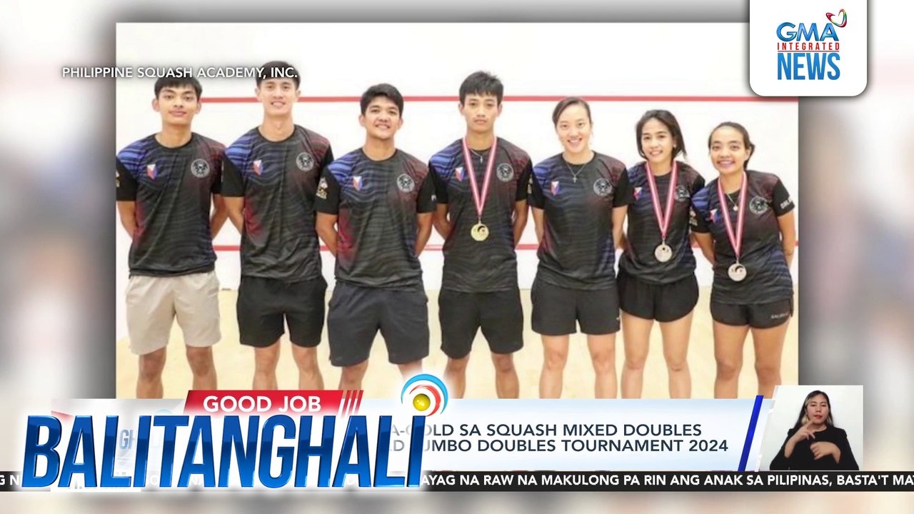 Kayod Pilipinas, naka-gold sa squash mixed doubles sa 11th SICC Marigold Jumbo Doubles Tournament 2024 sa Singapore | Balitanghali