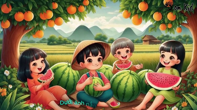 Nhạc Thiếu Nhi Vui Nhộn - Trái Cây Vườn Nhà Em | Hoạt Hình Vui Nhộn - Ôi trái cây, thơm ngọt quá...