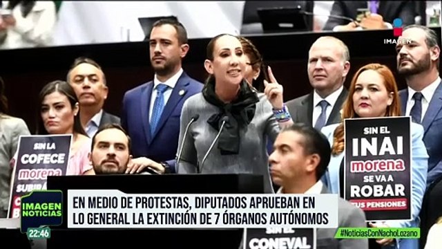 Diputados de Morena, el PT y el PVEM aprueban en lo general la extinción de 7 órganos autónomos