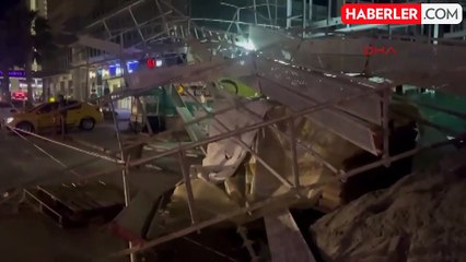 Lodos fırtınası zor anlar yaşattı