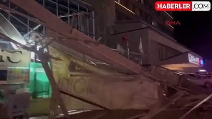 Lodos fırtınası zor anlar yaşattı