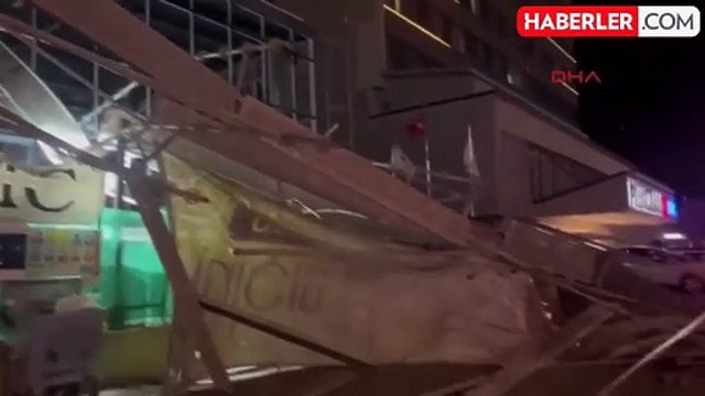 Lodos fırtınası zor anlar yaşattı