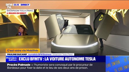 BFMTV a pu tester le Cybercab, le robotaxi de Tesla