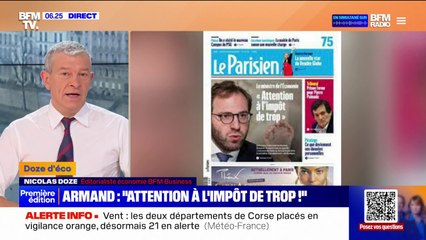ÉDITO - "Soit le patron de Bercy n'a aucun pouvoir, soit Antoine Armand prend une très grande distance avec Michel Barnier"