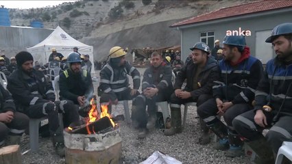 Ankara'da madencilerin eylemi 24 saati geride bıraktı